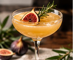 Balsamic Fig Gin Fizz