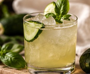 Cucumber Basil Tequila Cooler