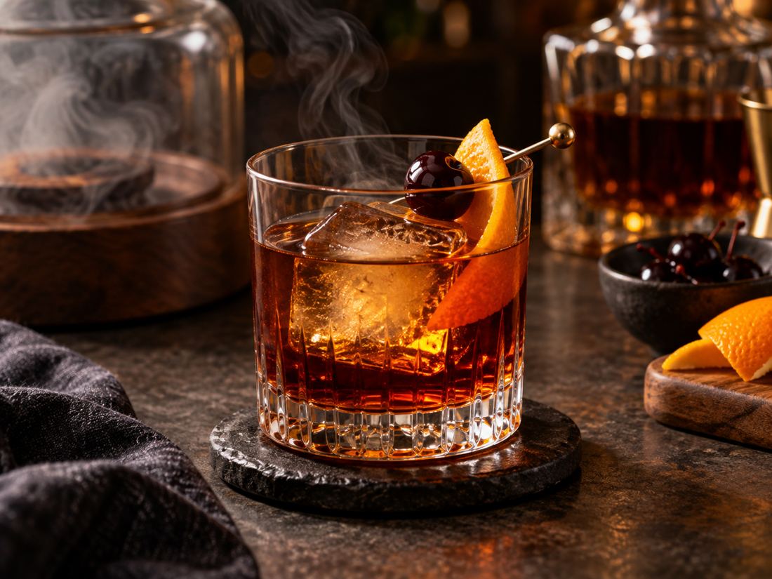 Smoked Tea & Cherry Old Fashioned